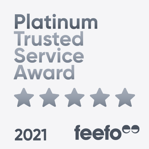 feefo platinum trusted service 2021